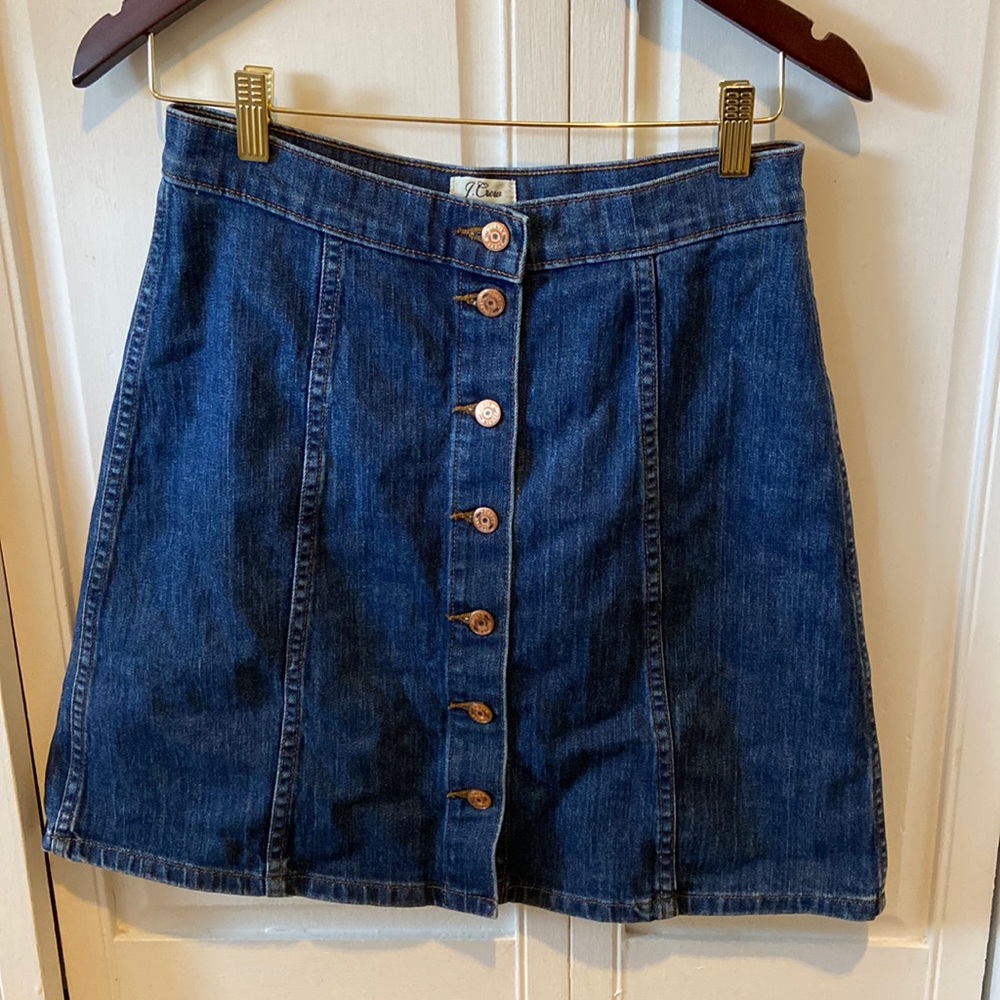 Demin J crew skirt